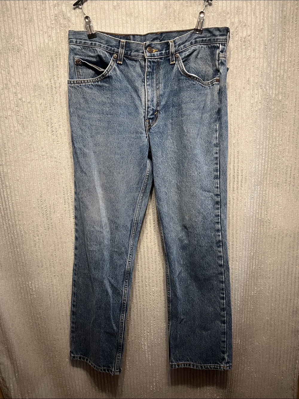 Great Western Garment Company Straight-Leg Men's Denim Jeans in Light Blue 34/30